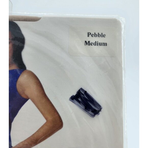 x2 European Luxury Collection Silky Smooth Bodyshaper Pantyhose Pebble Sz Medium - Picture 4 of 9